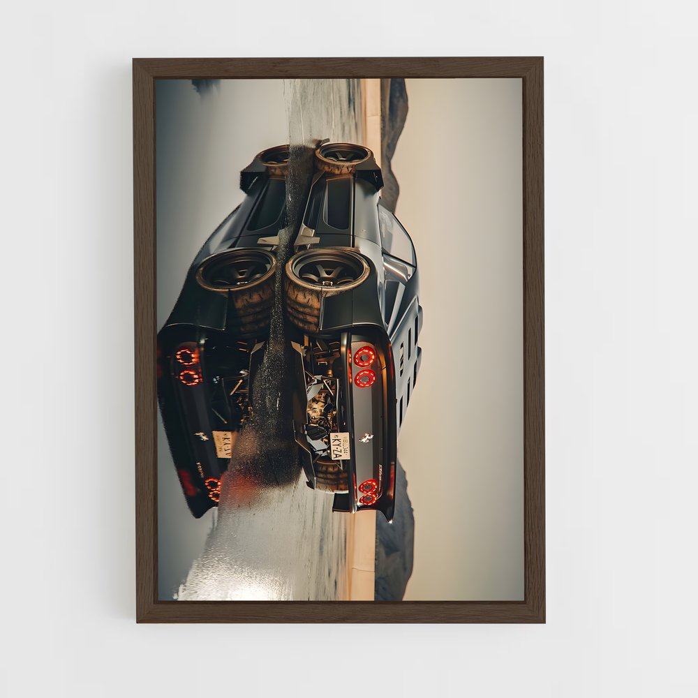 Poster Descente Dynamique – affiche Ferrari (vue 5)